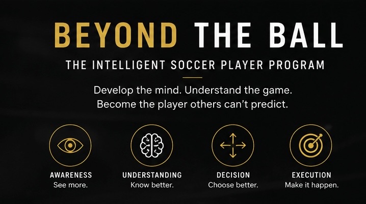Beyond the Ball framework showing awareness, understanding, decision, and execution