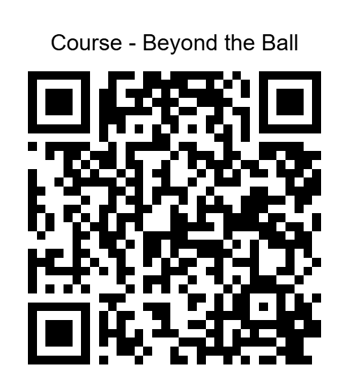 QR code to sign up for the Beyond the Ball course