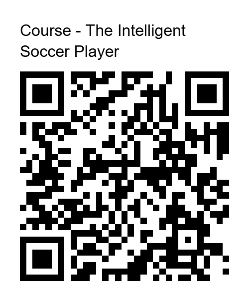 QR code to sign up for The Intelligent Soccer Player course